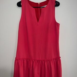 Trina Turk Pink Cut Out Tiered Mini Dress